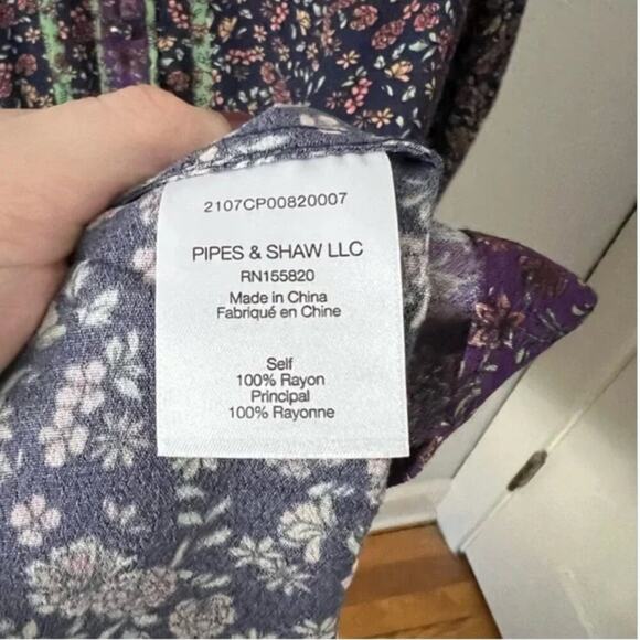 Veronica Beard Xanita Printed Long Sleeve Shift Dress - Picture 6 of 7